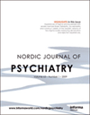 NORDIC JOURNAL OF PSYCHIATRY雜志封面